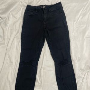 Black PacSun cropped jeans